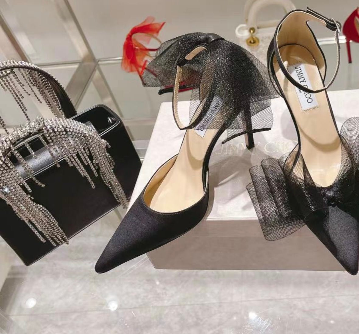 JIMMY CHOOSE Averly Cloth Heels - KEITHWEAR.COM