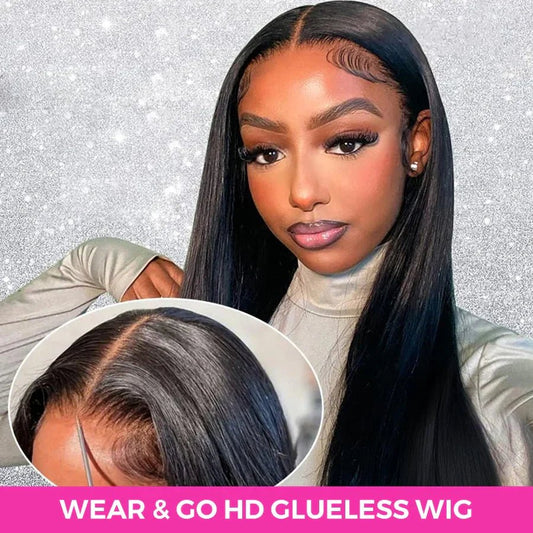 Wear And Go-Straight HD Glueless Human Hair Pre Cut Lace Wig - KEITHWEAR.COM