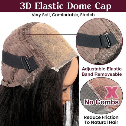 Wear And Go-Straight HD Glueless Human Hair Pre Cut Lace Wig - KEITHWEAR.COM