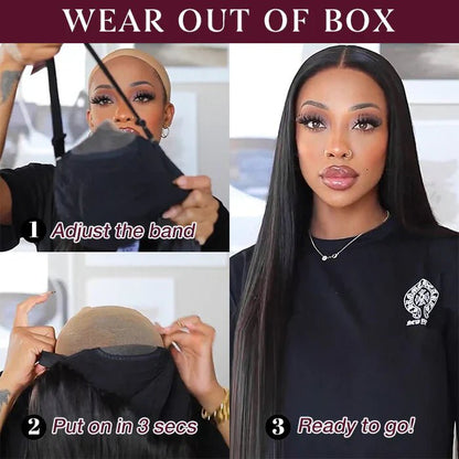Wear And Go-Straight HD Glueless Human Hair Pre Cut Lace Wig - KEITHWEAR.COM